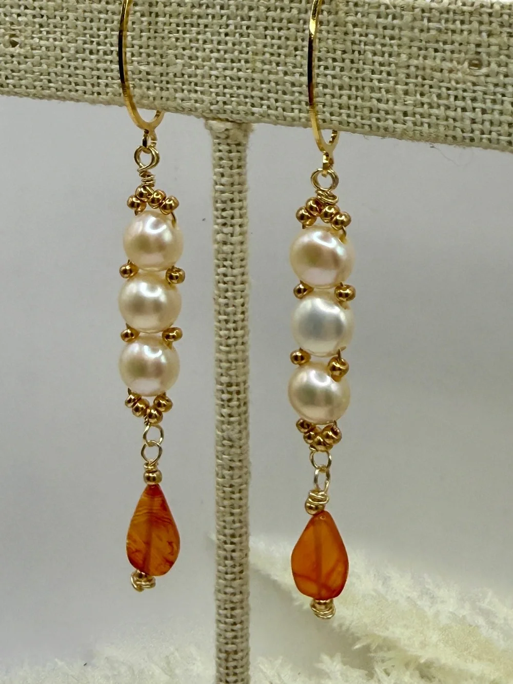 Cultured Pearl Stack Earrings - Picture 5 of 5